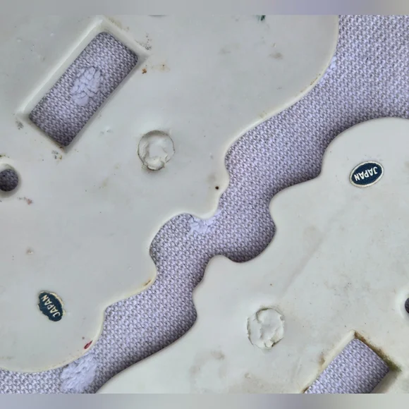 VTG Set of 5 Arnart Japan Porcelain Floral Light Switch Covers | Gold Gilt S7310 - Picture 9 of 14